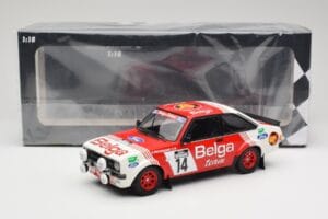Ford Escort Mk2 RS 1800 #14 Droogmans / Joosten Belga 3rd Place Lotto Haspengouw Rally 1983 Minichamps 1:18 155838714 Métal — image 6 sur 6