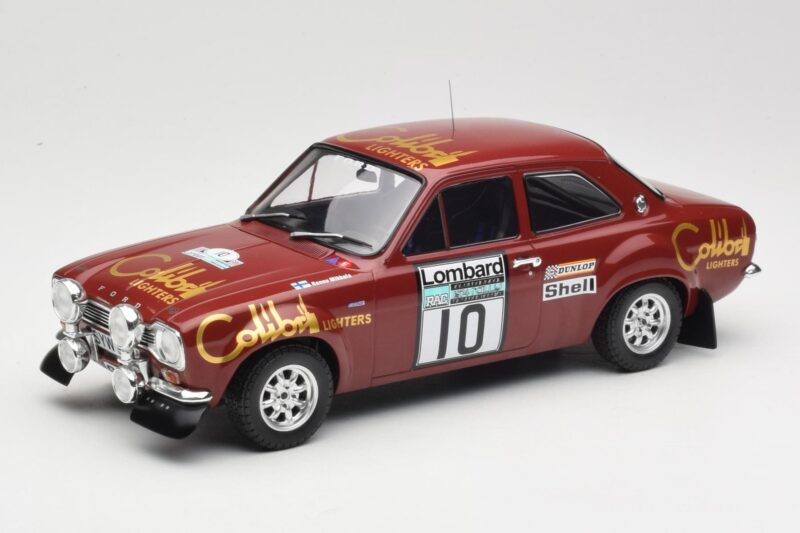 Ford Escort RS 1600 Mk1 #10 H. Mikkola / J. Davenport RAC Rally 1974 IXO 1:18 18RMC047C Métal