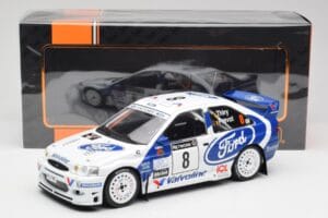 Ford Escort WRC #8 B. Thiry / S. Prevot RAC Rally 1998 IXO 1:18 18RMC170B Métal — image 6 sur 6