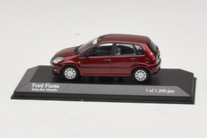 Ford Fiesta Mk5 Rouge Métallisé Minichamps 1:43 400081101 Métal