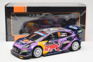 Ford Puma Rally1 #19 S. Loeb / I. Galmiche Rally Monte Carlo Winner 2022 IXO 1:18 18RMC110 Métal — image 6 sur 6