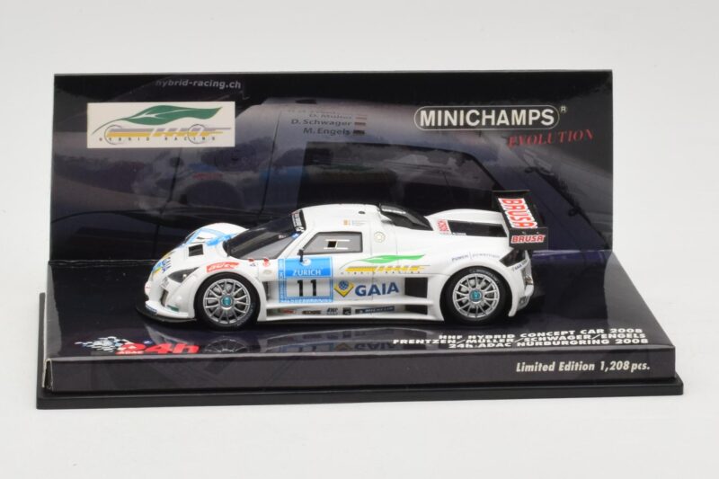 HHF Hybrid Concept Car #11 H-H. Frentzen / Muller / Schwager / Engels 24 Hours Nurburgring 2008 Minichamps 1:43 437080911 Mét