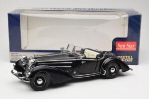 Horch 855 Roadster Noir Sun Star 1:18 2401 Métal — image 8 sur 8
