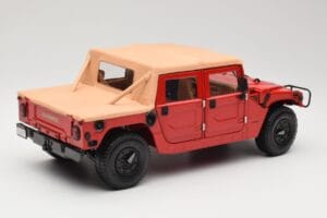 Hummer H1 Soft Top Rouge Exoto 1:18 01805 Métal — image 3 sur 8