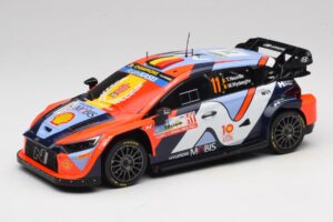 Hyundai i20 N Rally1 #11 T. Neuville / M. Wydaeghe Rally Japan WRC World Champion 2024 IXO 1:18 18RMC228 Métal