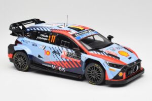 Hyundai i20 N Rally1 WRC #11 T. Neuville / M. Wydaeghe Rally Monte Carlo Winner 2024 IXO 1:18 18RMC194 Métal — image 4 sur 6