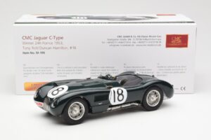 Jaguar C-Type #18 T. Rolt / D. Hamilton 24 Hours of Le Mans Winner 1953 CMC 1:18 M-195 Métal — image 6 sur 6