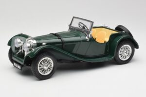 Jaguar SS 100 Roadster Vert Bburago 1:18 3006 Métal