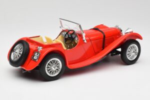 Jaguar SS 100 Rouge Bburago 1:18 3006-M1 Métal — image 3 sur 8