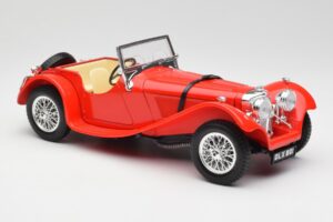 Jaguar SS 100 Rouge Bburago 1:18 3006-M1 Métal — image 6 sur 8