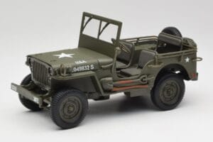 Jeep Willys Vert Militaire Gate 1:18 1061 Métal