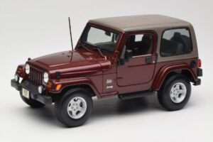 Jeep Wrangler TJ Sahara Rouge Maisto 1:18 31662 Métal