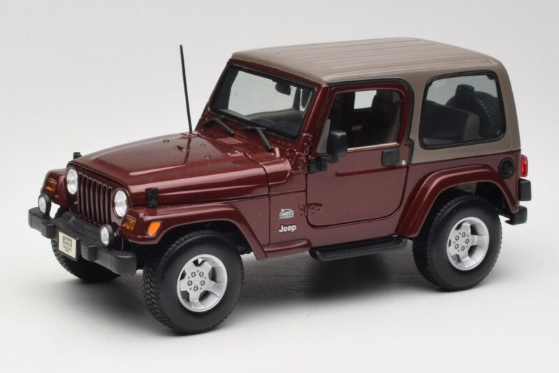 Jeep Wrangler TJ Sahara Rouge Maisto 1:18 31662 Métal