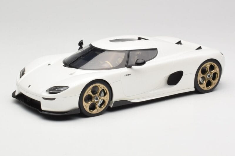 Koenigsegg CC850 Crystal White GT Spirit 1:18 GT903 Résine
