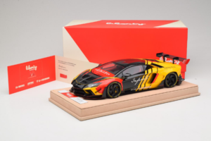 Lamborghini Aventador Liberty Walk Infinite Noir Jaune Timothy & Pierre 1:18 REMC035 Métal — image 7 sur 7