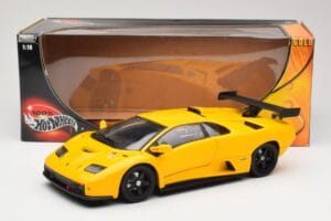 Lamborghini Diablo GTR Jaune Hot Wheels 1:18 53885 Métal — image 8 sur 8
