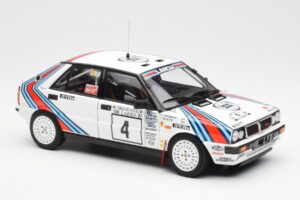 Lancia Delta HF 4WD #4 M. Alen / I. Kivimaki Martini Rally 1000 Lakes 1987 Kyosho 1:18 08960B Métal — image 6 sur 8