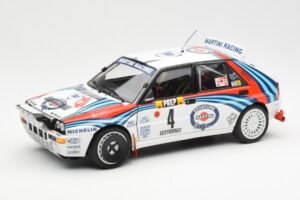 Lancia Delta HF Integrale Evo Martini #4 D. Auriol / B. Occelli Winner Rally Monte Carlo 1992 Kyosho 1:18 08348A Métal