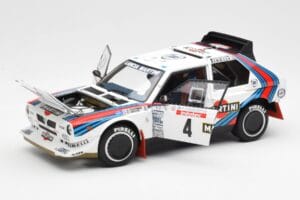 Lancia Delta S4 Martini #4 H. Toivonen / S. Cresto Rally Tour de Corse 1986 AUTOart 1:18 88620 Métal — image 2 sur 8