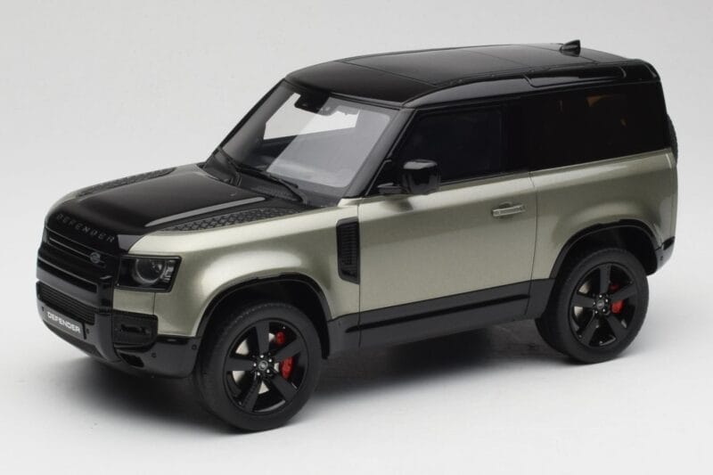 Land Rover Defender 90 HSE P400 L663 Pangea Green Metallic GT Spirit 1:18 GT517 Résine