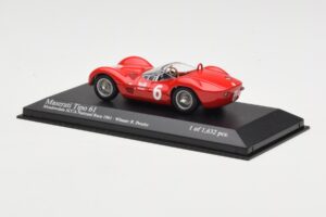 Maserati Tipo 61 #6 R. Penske SCCA National Race Meadowdale 1961 Minichamps 1:43 400611206 Métal — image 3 sur 4