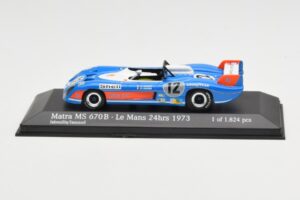 Matra Simca MS670B #12 J-P. Beltoise / J-P. Jabouille / J-P. Jaussaud 24 Hours of Le Mans 1973 Minichamps 1:43 430731112 Méta