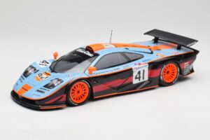 McLaren F1 GTR Gulf #41 P. Gounon / S. Oloffson 24 Hours of Le Mans 1997 Minichamps 1:18 530133741 Métal