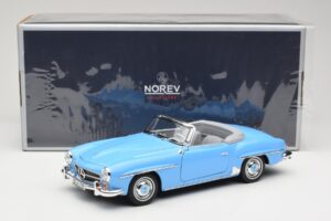 Mercedes 190 SL W121 Bleu Clair Norev 1:18 183400 Métal — image 8 sur 8