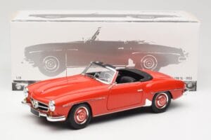 Mercedes 190 SL W121 Guards Red Minichamps 1:18 100037032 Métal — image 8 sur 8