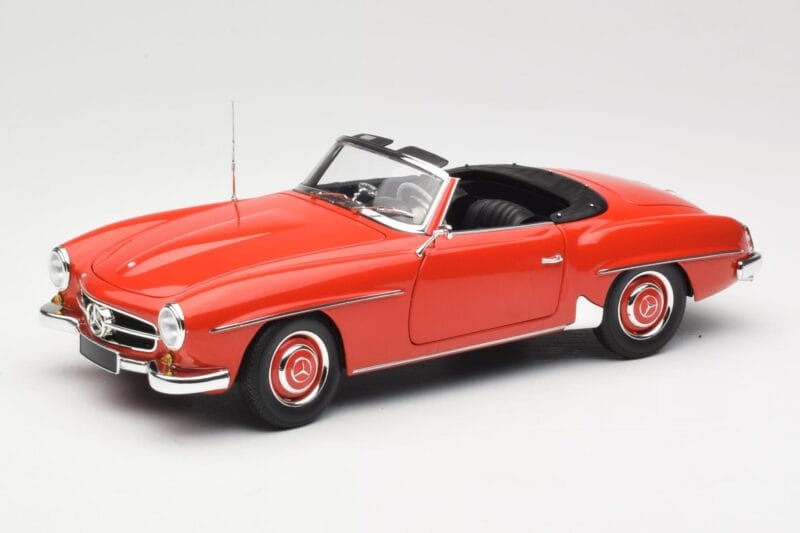 Mercedes 190 SL W121 Guards Red Minichamps 1:18 100037032 Métal
