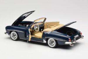 Mercedes 190 SL W121 Middle Blue Norev 1:18 183403 Métal — image 5 sur 8