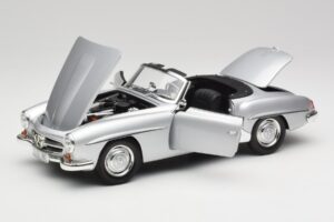 Mercedes 190 SL W121 Argent Gris Minichamps 1:18 100037031 Métal — image 2 sur 8
