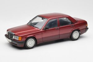 Mercedes 190E W201 2.0 Rouge Dealer Edition AUTOart 1:18 B66040383 Métal
