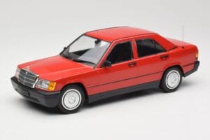 Mercedes 190E W201 Rouge Minichamps 1:18 155037000 Métal