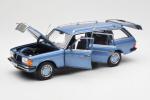 Mercedes 200 S123 T-Model Diamond Bleu Édition Concessionnaire Norev 1:18 B66040671 Métal — image 2 sur 8