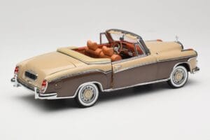 Mercedes 220 SE W128 Cabriolet Rouge Bronze Sun Star 1:18 3572 Métal — image 3 sur 8