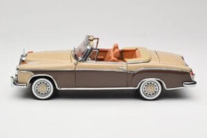 Mercedes 220 SE W128 Cabriolet Rouge Bronze Sun Star 1:18 3572 Métal — image 4 sur 8