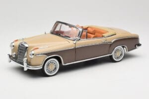 Mercedes 220 SE W128 Cabriolet Rouge Bronze Sun Star 1:18 3572 Métal