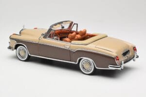 Mercedes 220 SE W128 Cabriolet Rouge Bronze Sun Star 1:18 3572 Métal — image 7 sur 8
