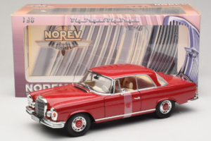 Mercedes 280 SE Coupé Rouge Norev 1:18 183527 Métal — image 6 sur 6