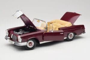 Mercedes 280SE W108 Bordeaux Rouge Maisto 1:18 31811 Métal — image 2 sur 8