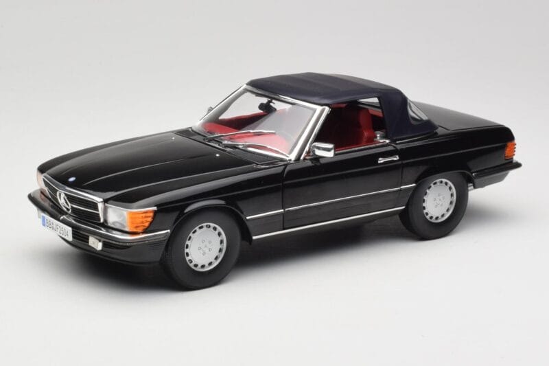Mercedes 300 SL R107 Noir Norev 1:18 183511 Métal