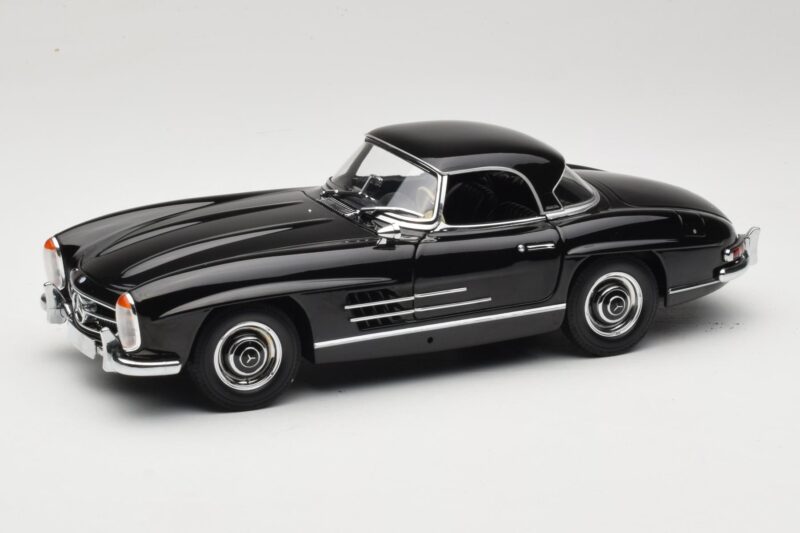 Mercedes 300 SL W198 Roadster With Hardtop Noir Minichamps 1:18 180039040 Métal