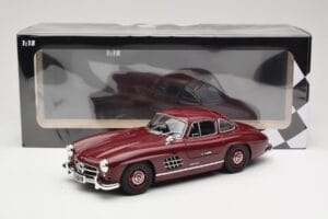 Mercedes 300 SL W198 Gullwing Rouge Foncé Minichamps 1:18 110037218 Métal — image 8 sur 8
