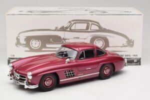 Mercedes 300 SL W198 Rouge Feu Minichamps 1:18 180039008 Métal — image 8 sur 8