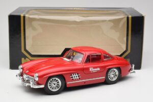 Mercedes 300 SL W198 Red Metallic Bburago 1:18 3013-M1 Métal — image 8 sur 8