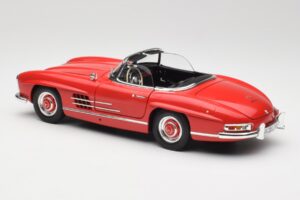 Mercedes 300 SL W198 Roadster Rouge Avec Toit Rigide Minichamps 1:18 180039041 Métal — image 7 sur 8