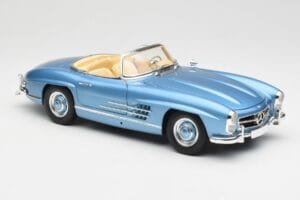 Mercedes 300 SL W198 Roadster Hardtop Light Blue Metallic Minichamps 1:18 180039042 Métal — image 7 sur 9