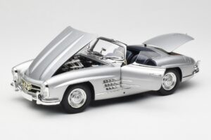 Mercedes 300 SL W198 Roadster Silver Metallic Minichamps 1:18 180039030 Métal — image 2 sur 8