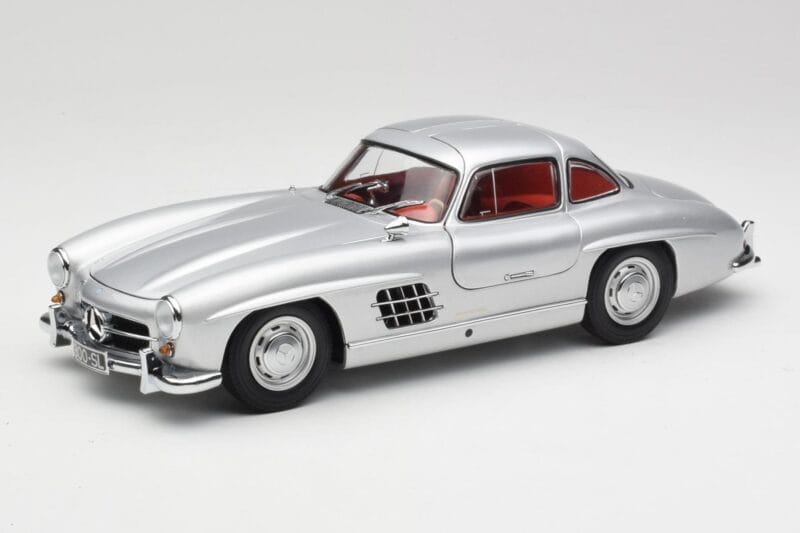 Mercedes 300 SL W198 Gullwing Argent Métallique Minichamps 1:18 B66040379 Métal